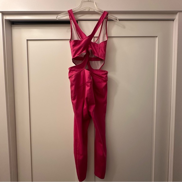Free People Movement Back it Up Jumpsuit Pink Size Medium - Picture 8 of 9